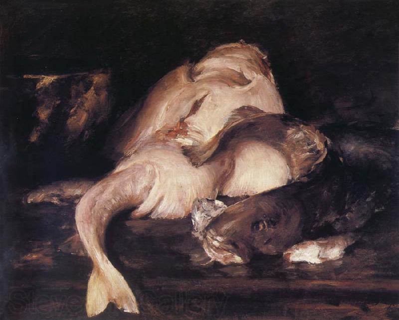 William Merritt Chase The still life of fish Spain oil painting art